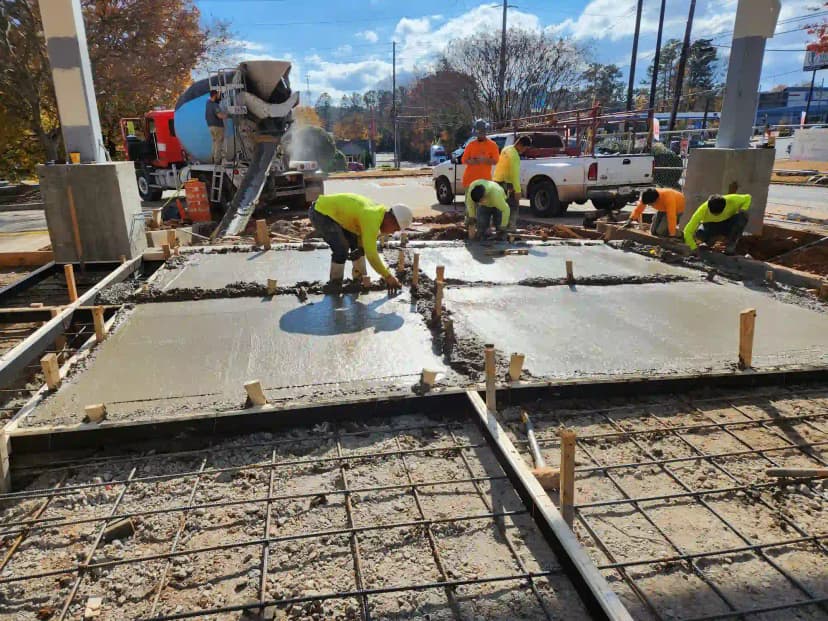 Parking Lot Construction - commercial concrete contractors